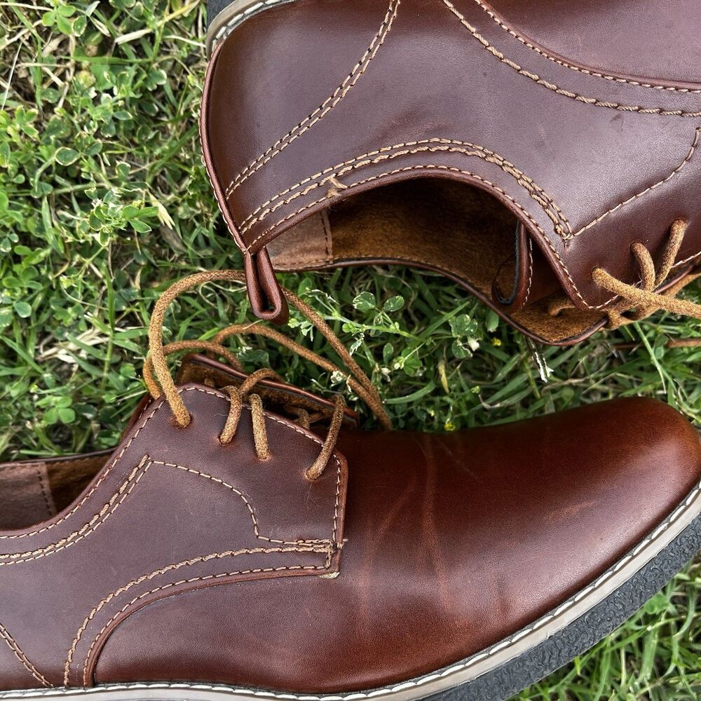 Deer Stags Boys Zander Lace-Up Dress Shoes, Redwood, Brown, Size 3.5 - Picture 5 of 12